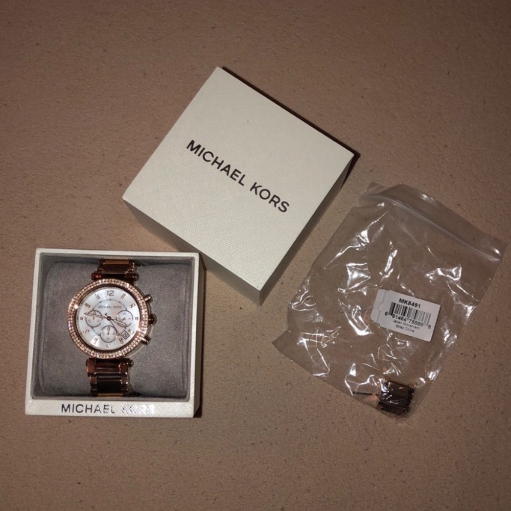 Rose gold Michael Kors watch